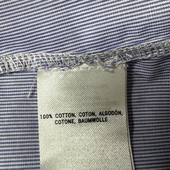 Maeve Womens XS Top‎ Blue White Cotton Chambray Off Shoulder Preppy Spring NWT - Picture 13 of 16